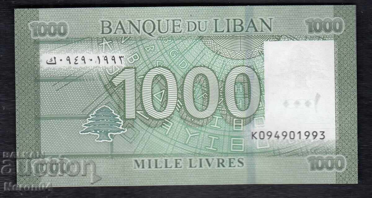 1000 λιβρές 2016, Λίβανος