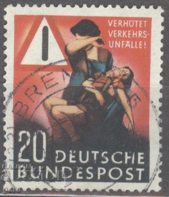 Germany BRD Германия ФРГ 1953 Mi 162 (o) 482 3 Germany BRD Германия ФРГ 1953 Mi 162 (o) 482 3