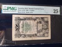 1 gulden Austria 1866 PMG 25