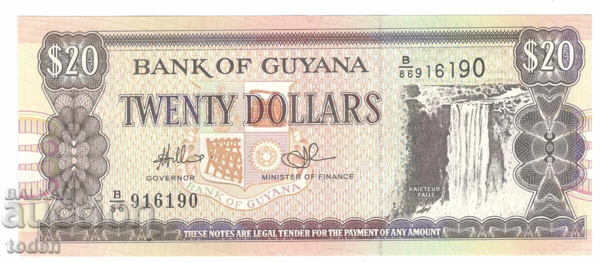 Γουιάνα - 20 Δολάρια - 2010 - P# 30e.2 - Χαρτί