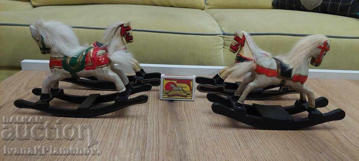 Φιγούρες ξύλινα αλογάκια 4 τεμάχια για συλλέκτες - 6
