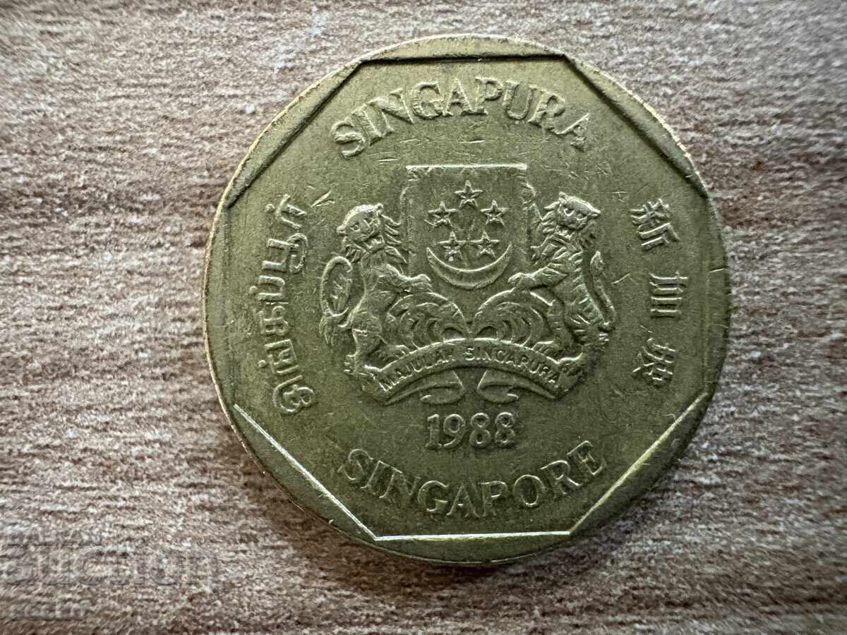Singapore - 1 Dollar (1988) with price 1.00 BGN | € 0.51 Singapore - 1 Dollar (1988) with price 1.00 BGN | € 0.51