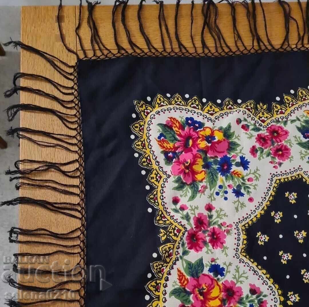 Original Russian headscarf with label from the 80s - 6