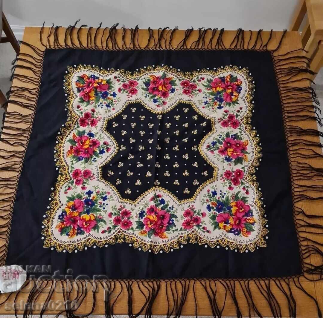 Original Russian headscarf with label from the 80s