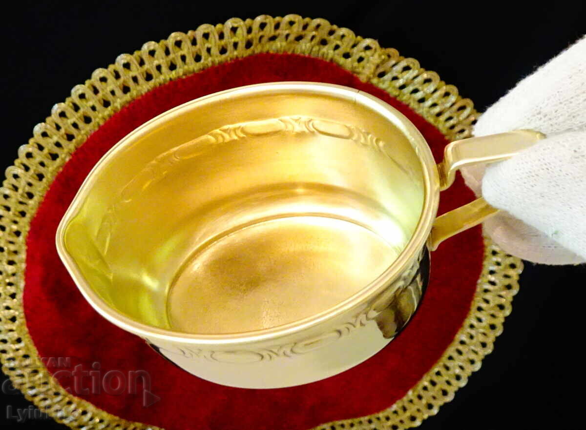 Brass jug, latiere, saucer with price 19.00 BGN | € 9.71 Brass jug, latiere, saucer with price 19.00 BGN | € 9.71