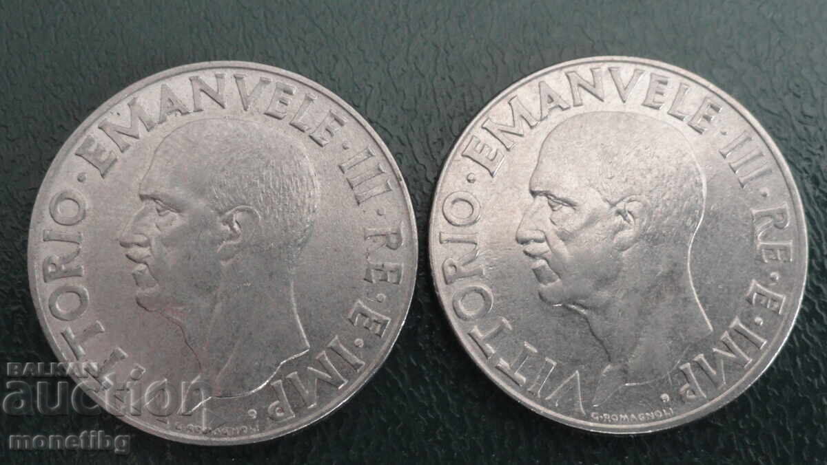 Auction  Italy 1940 - 1 Lira (magnetic and non-magnetic)