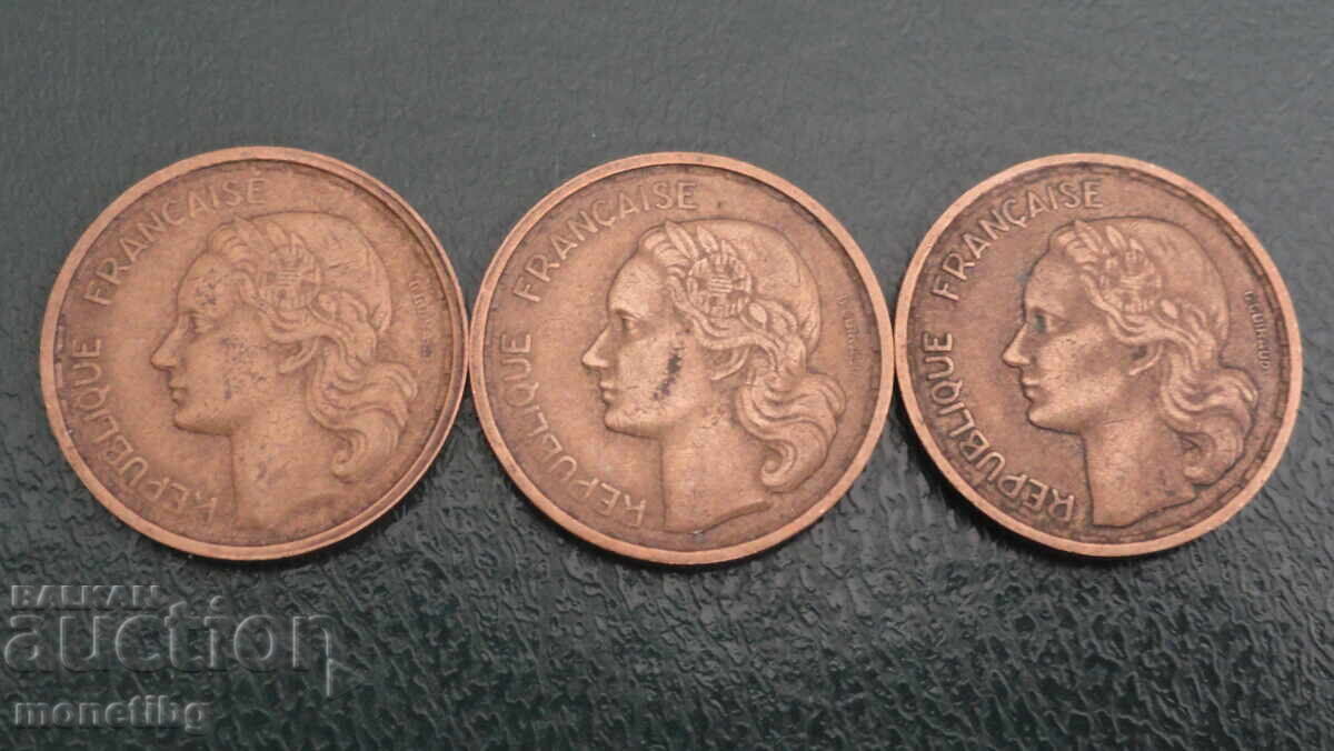 France 1950-1952 - 10 Francs (B) 3 pieces with price 6.60 BGN | € 3.37 France 1950-1952 - 10 Francs (B) 3 pieces with price 6.60 BGN | € 3.37