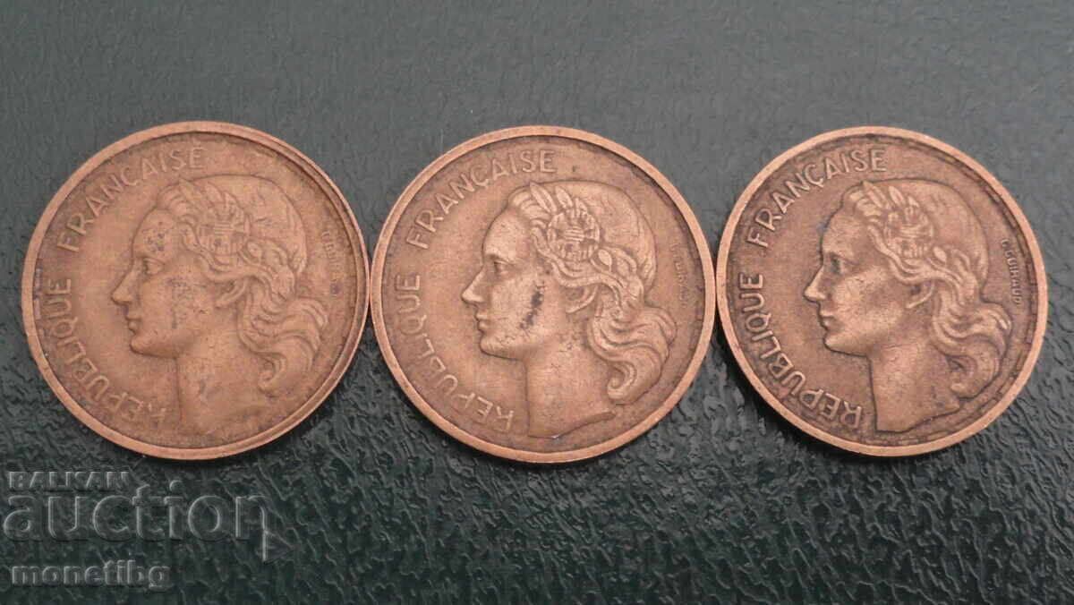 France 1950-1952 - 10 Francs (B) 3 pieces - 6 France 1950-1952 - 10 Francs (B) 3 pieces - 6