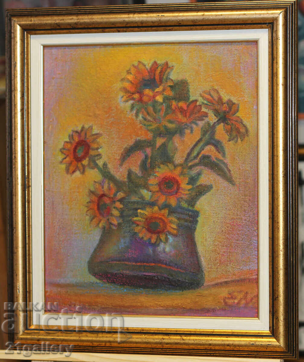 Auction Elka Naydenova (1932 – 2016) Still Life with Flowers Auction Elka Naydenova (1932 – 2016) Still Life with Flowers