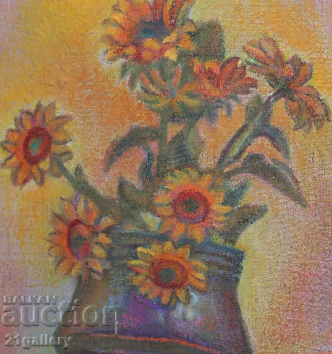 Elka Naydenova (1932 – 2016) Still Life with Flowers - 5 Elka Naydenova (1932 – 2016) Still Life with Flowers - 5