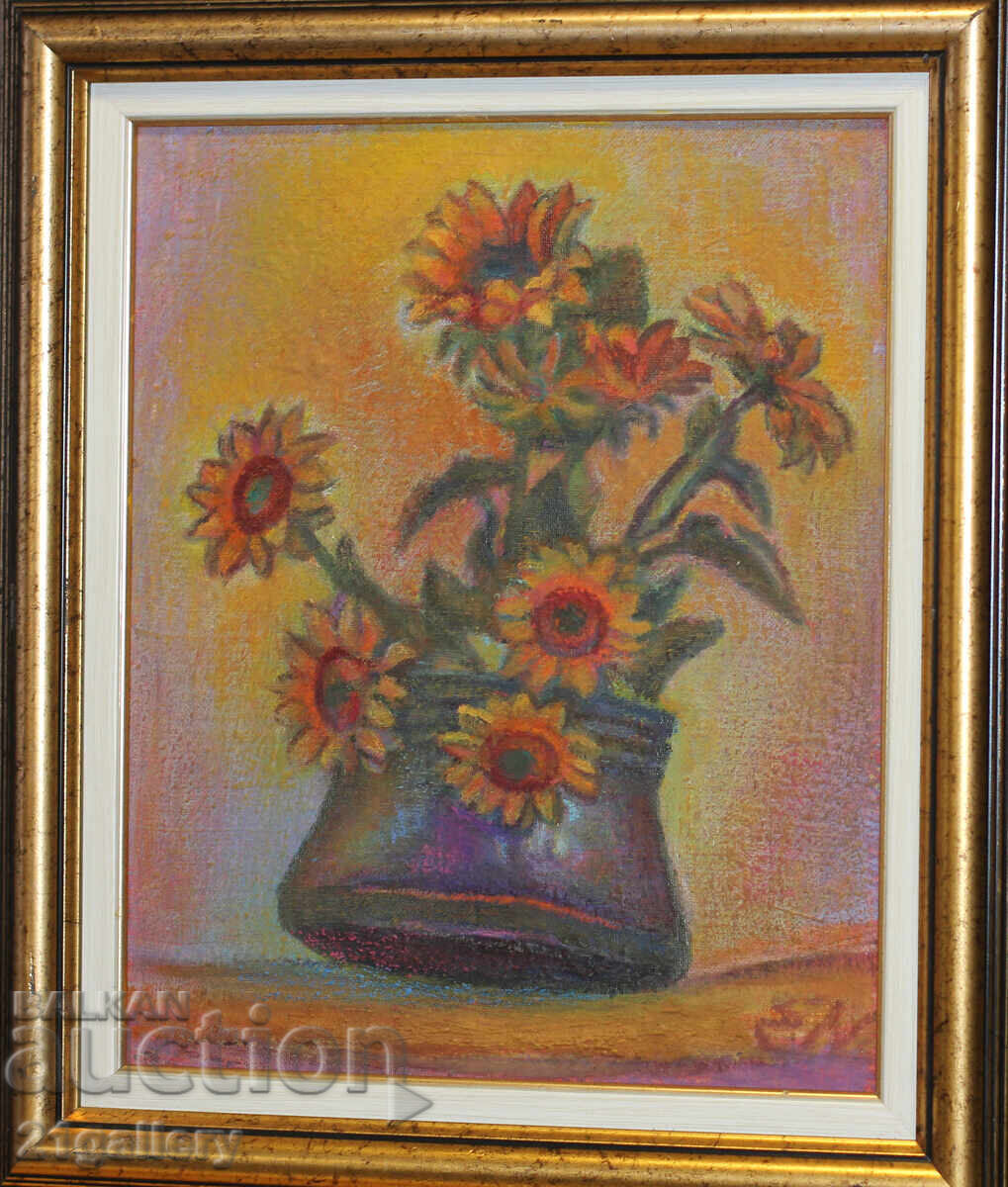 Elka Naydenova (1932 – 2016) Still Life with Flowers Elka Naydenova (1932 – 2016) Still Life with Flowers