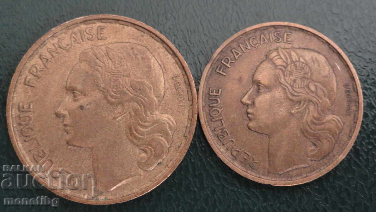 Франция 1953г. - 20 и 50 франка (В) - 6