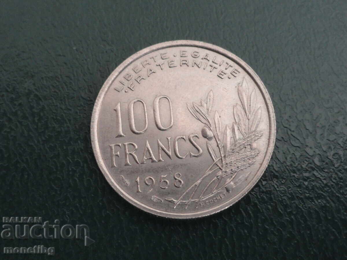 Аукцион Франция 1958г. - 100 франка (R)