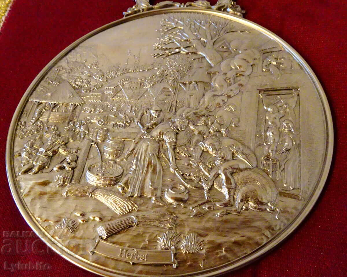 Autumn relief panel, pewter picture by WMF with price 39.00 BGN | € 19.94 Autumn relief panel, pewter picture by WMF with price 39.00 BGN | € 19.94