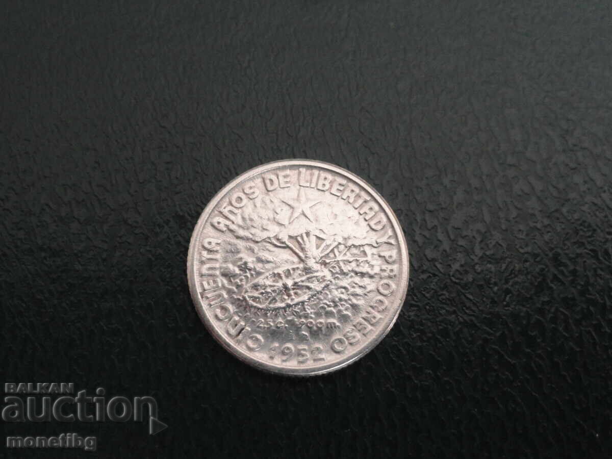 Cuba 1952 - 10 centavos ''50 ani Republica Cuba'' Ag - 6