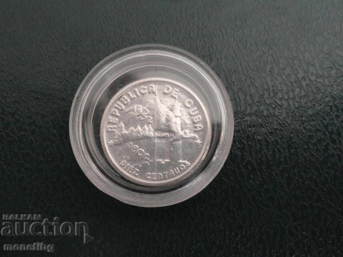 Cuba 1952 - 10 centavos "50th Republic of Cuba" - 7 Cuba 1952 - 10 centavos "50th Republic of Cuba" - 7