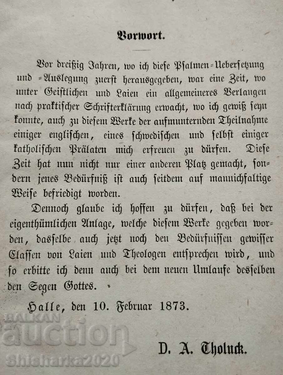Auction  Psalms > in German 1873