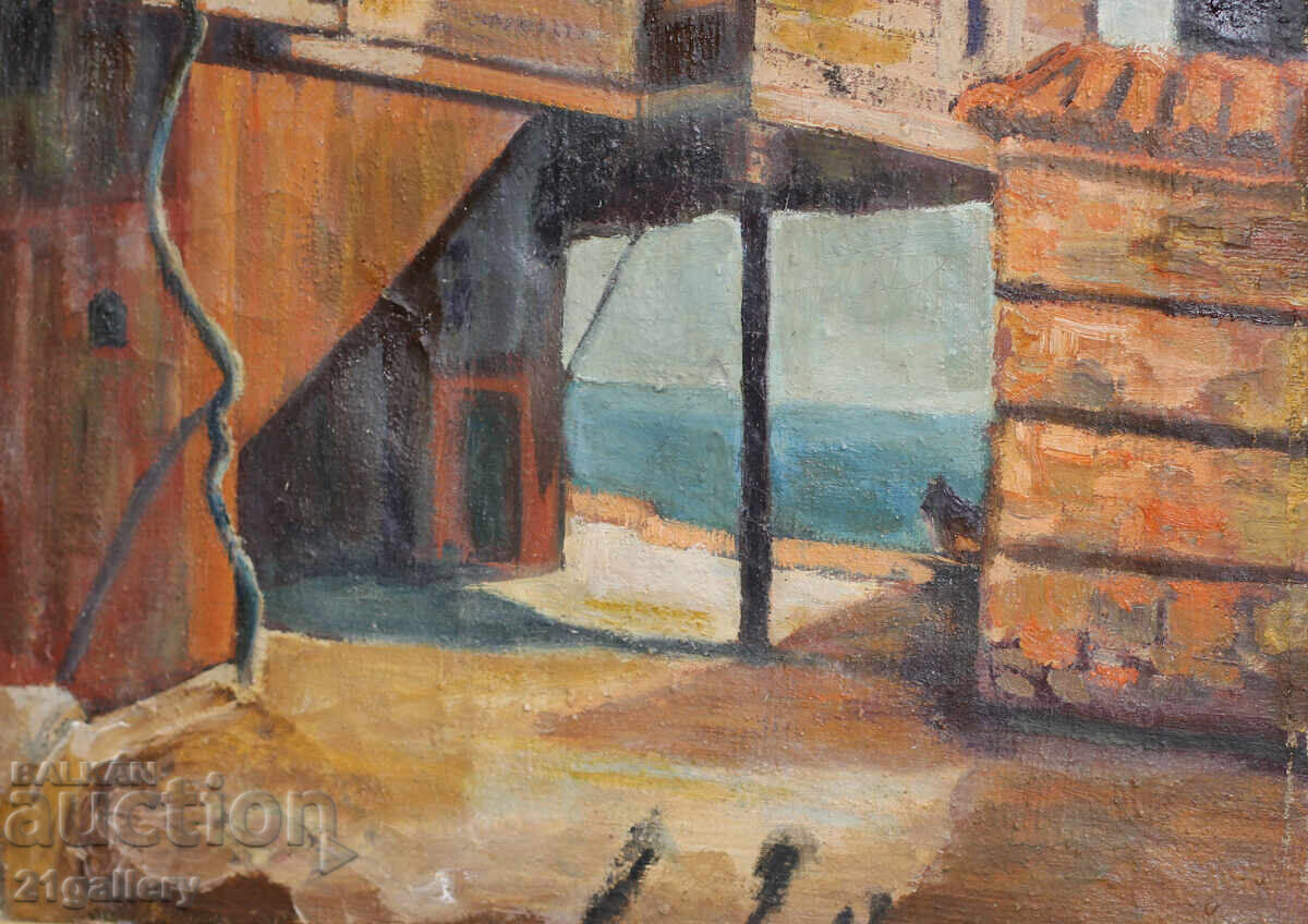 Rural landscape, old oil painting - 5 Rural landscape, old oil painting - 5