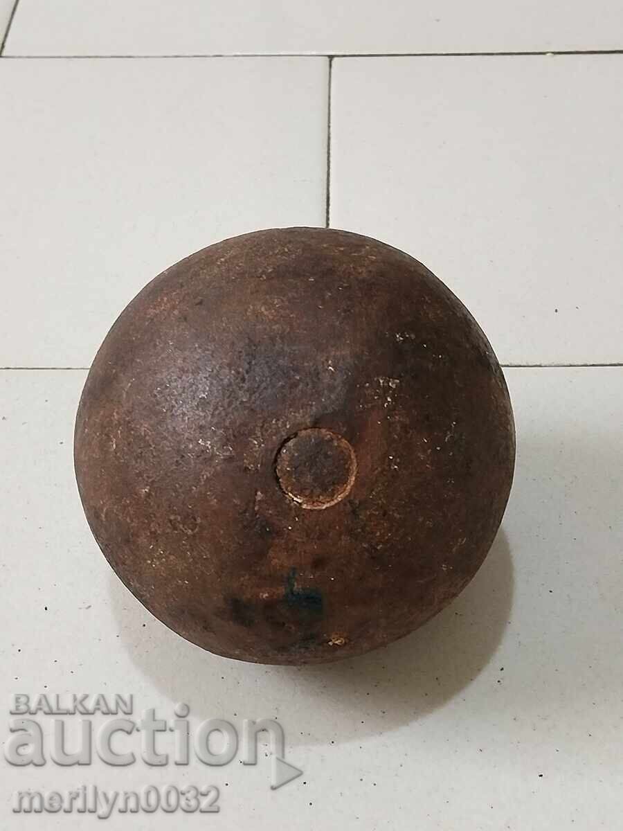 Old cannonball cannon mortar, bombard Crimean War RTOV - 5