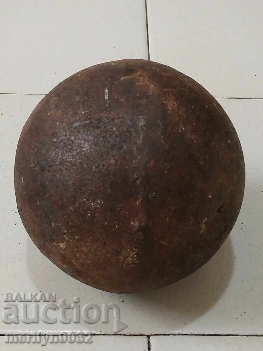 Old cannonball cannon mortar, bombard Crimean War RTOV - 6