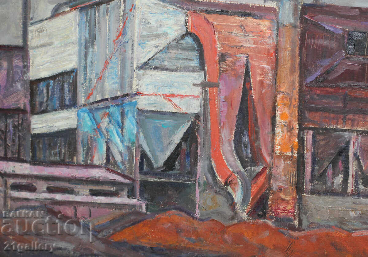 Delivery of Factory, old oil painting Delivery of Factory, old oil painting