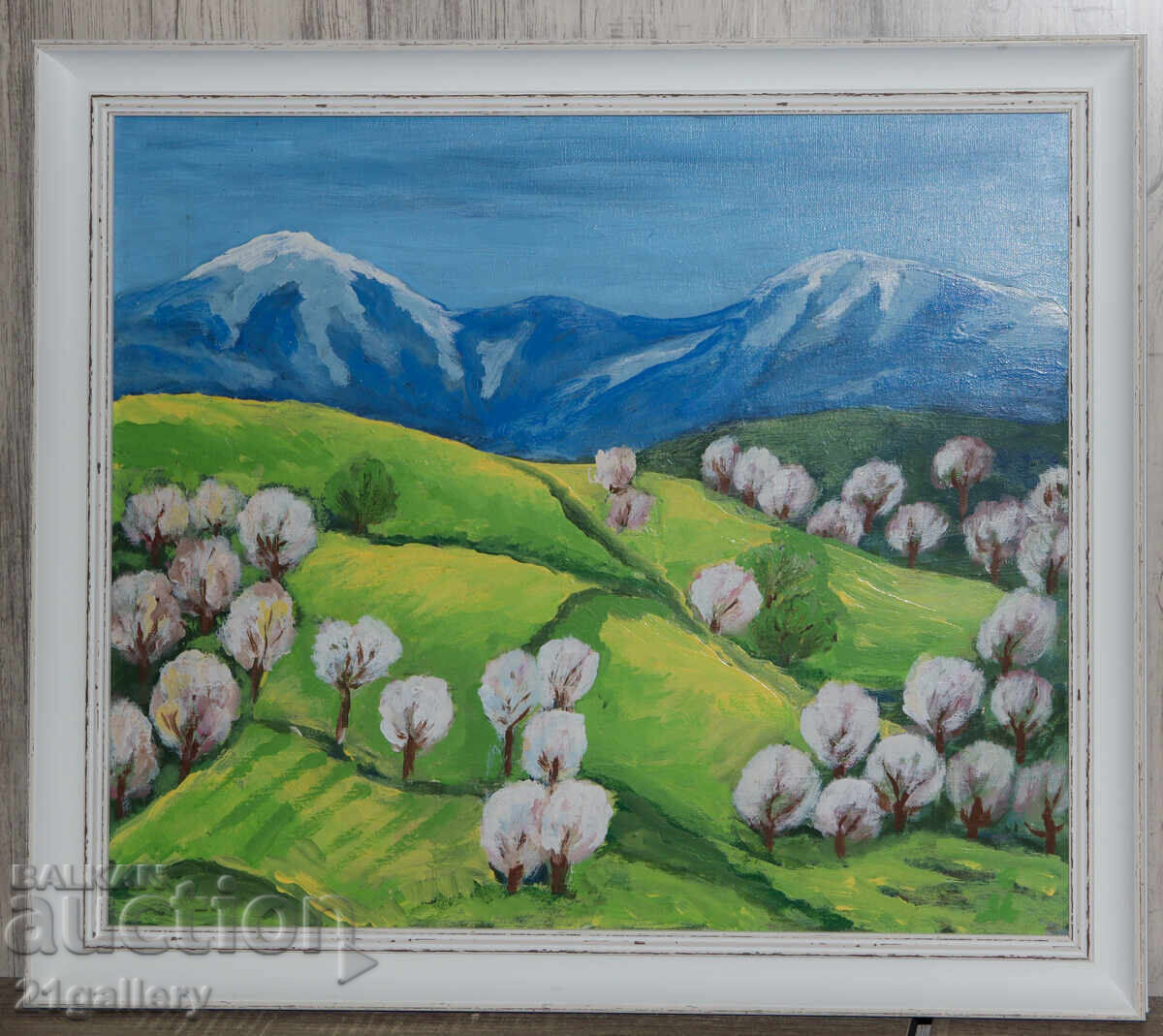 Съвременна картина пейзаж подписана с цена € 204.52 | 400.01 лв.