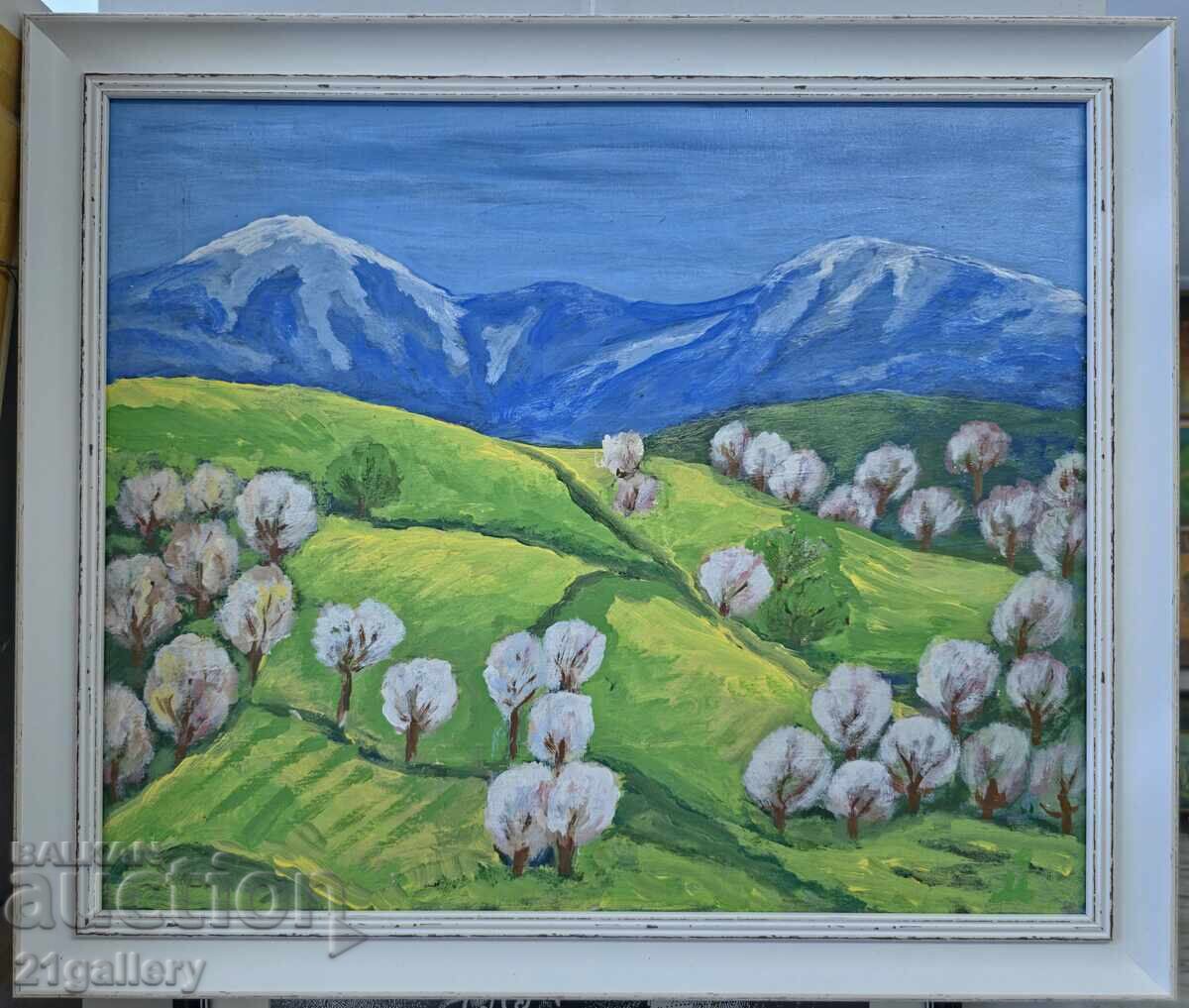 Licitație Tablou contemporan, peisaj semnat