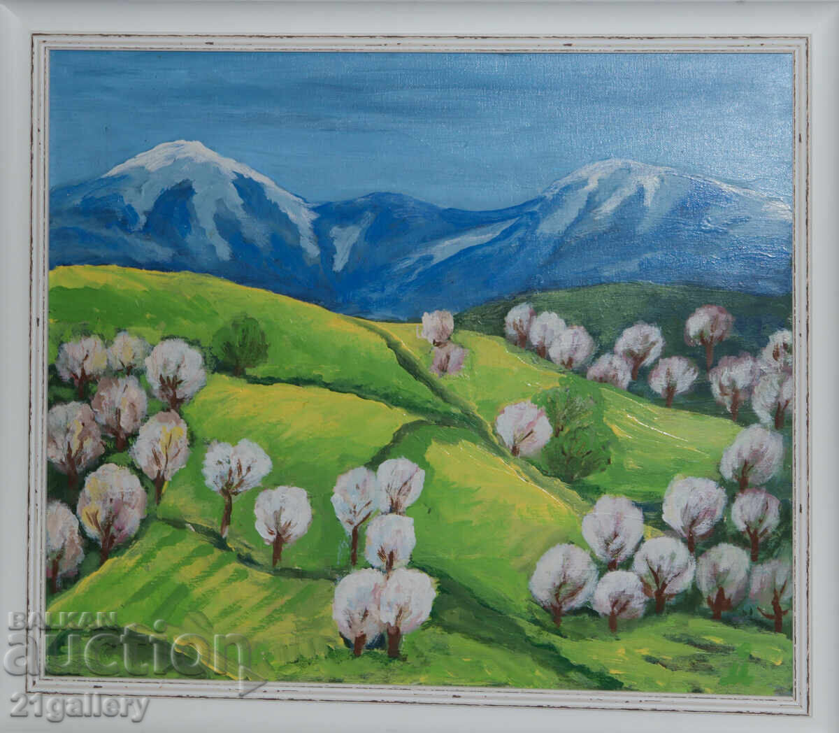 Аукцион Съвременна картина пейзаж подписана