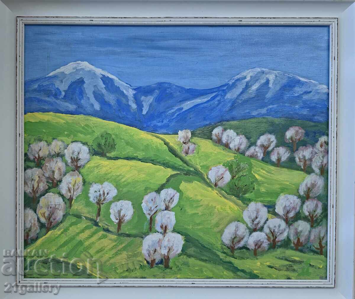 Livrarea Tablou contemporan, peisaj semnat