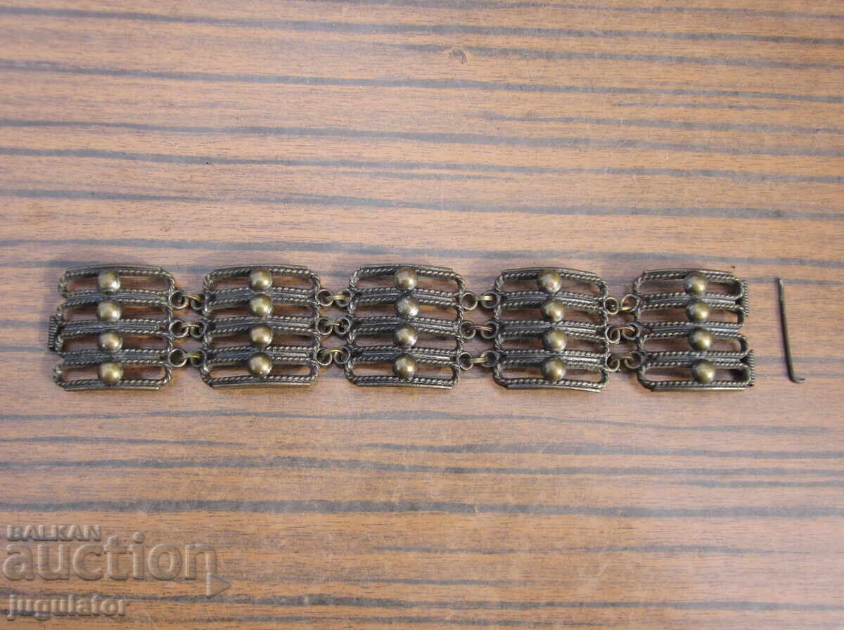 Delivery of Bulgarian folklore bronze women's bracelet, folklore ornament Delivery of Bulgarian folklore bronze women's bracelet, folklore ornament