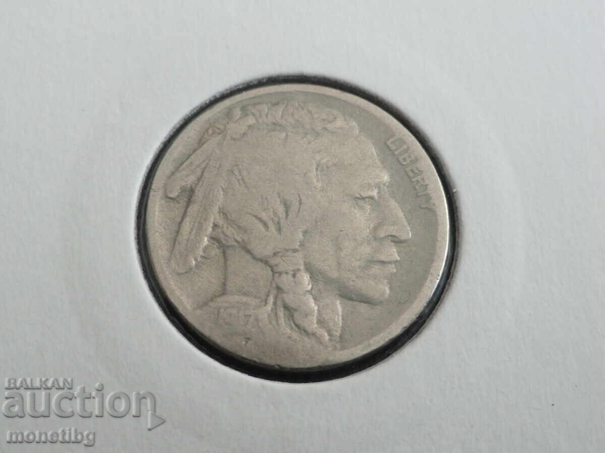 Auction  USA 1917 - 5 cents (m)