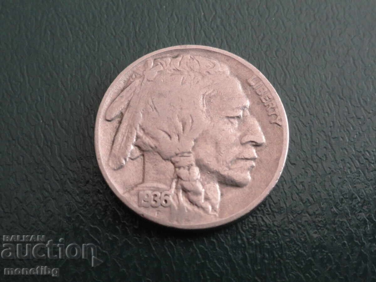 USA 1936 - 5 cents (m) - 5 USA 1936 - 5 cents (m) - 5