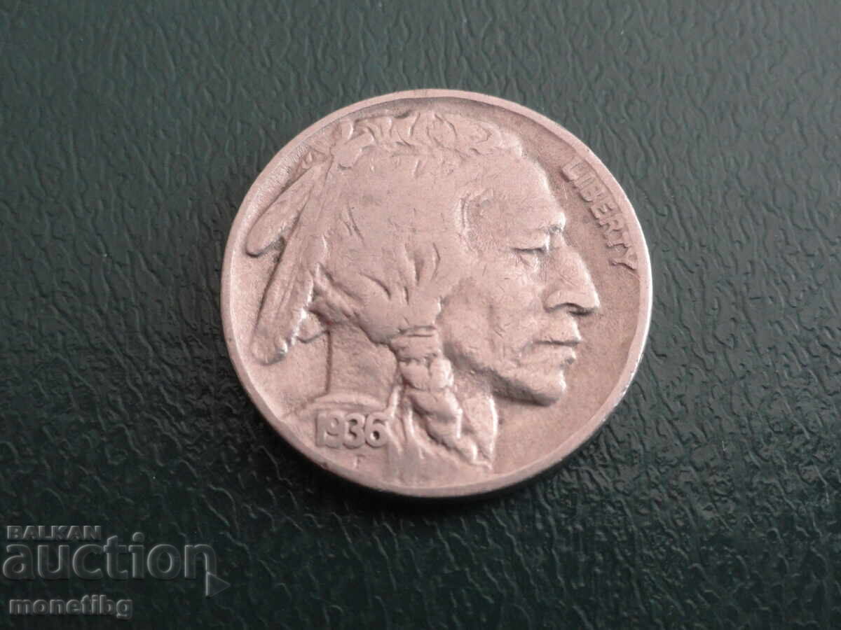 USA 1936 - 5 cents (m) USA 1936 - 5 cents (m)