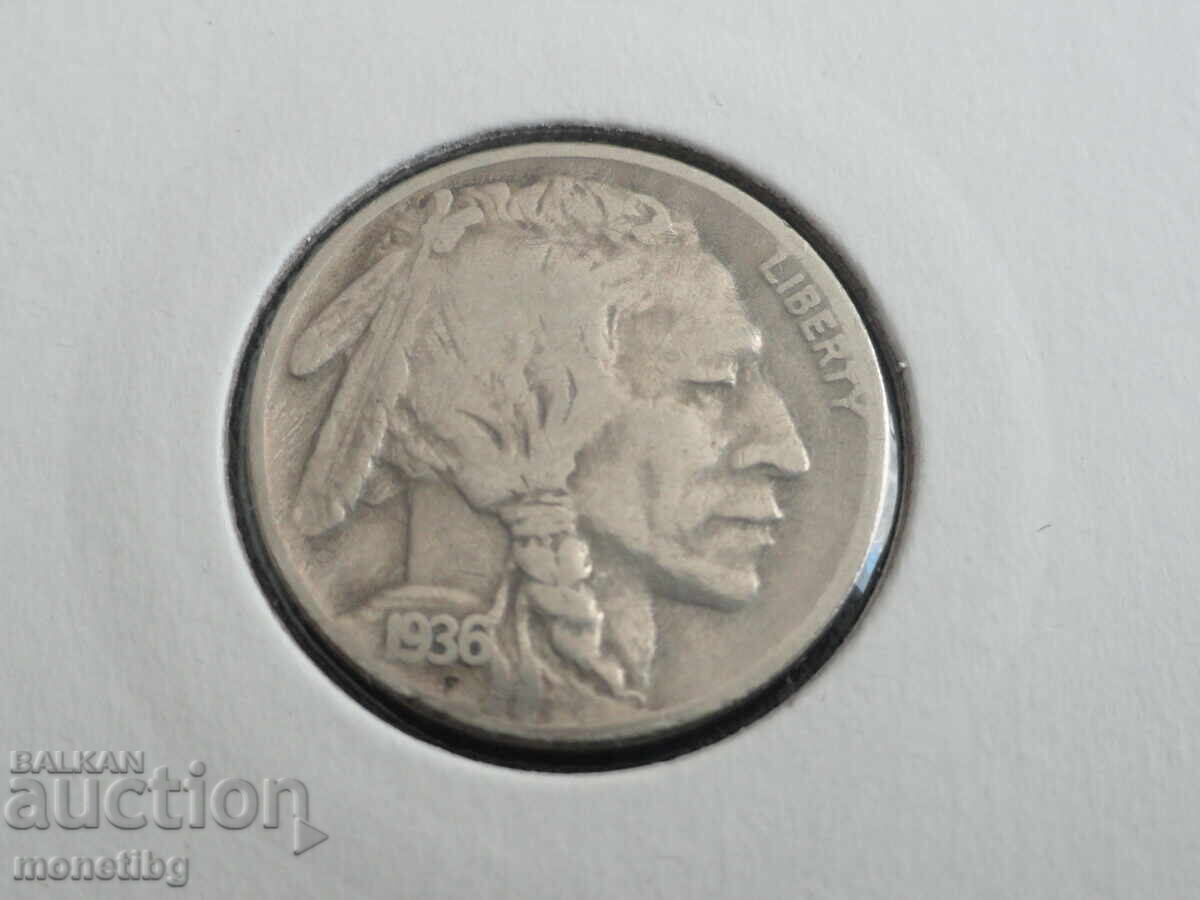 Δημοπρασία ΗΠΑ 1936 - 5 σεντ (S) (m)