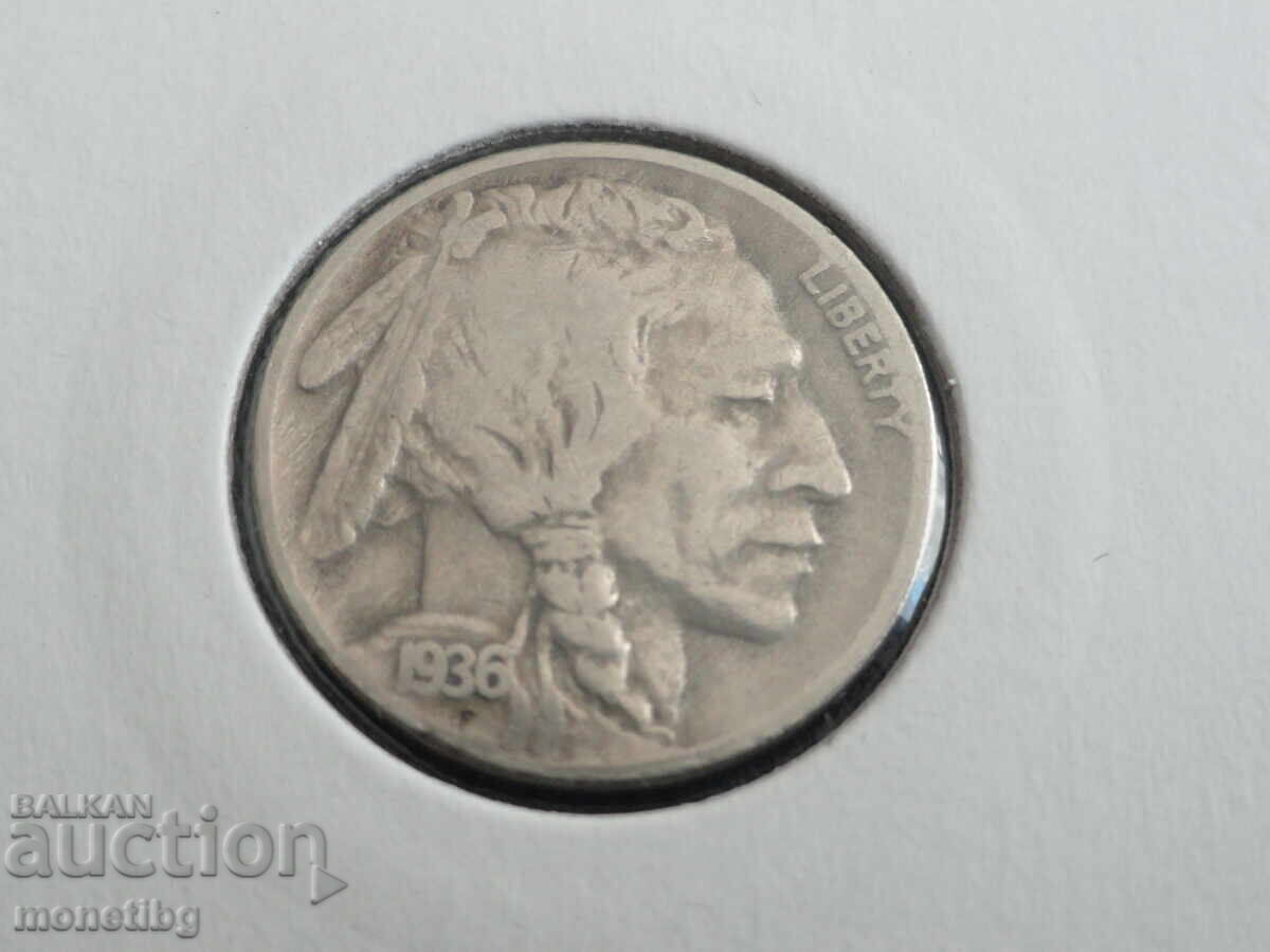 ΗΠΑ 1936 - 5 σεντ (S) (m) - 5