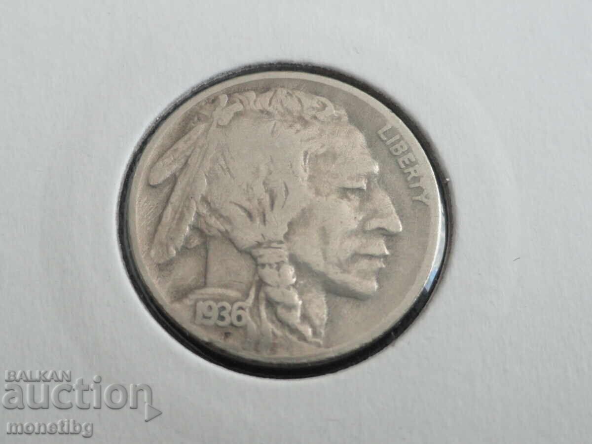 ΗΠΑ 1936 - 5 σεντ (S) (m) ΗΠΑ 1936 - 5 σεντ (S) (m)