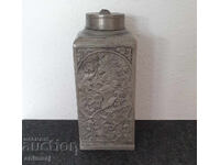 Lead tin spider with beautiful ornaments