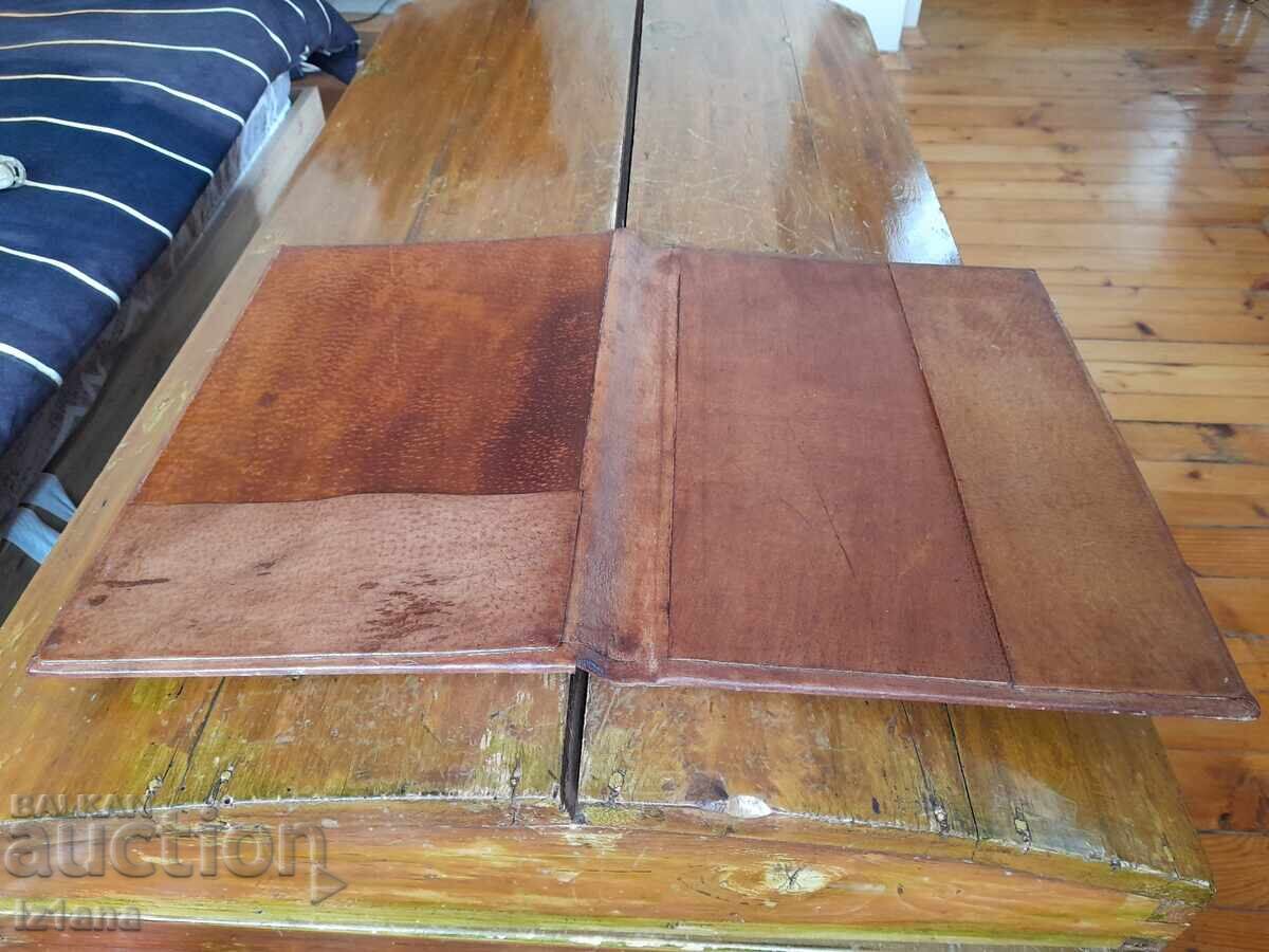 Old leather folder - 5 Old leather folder - 5