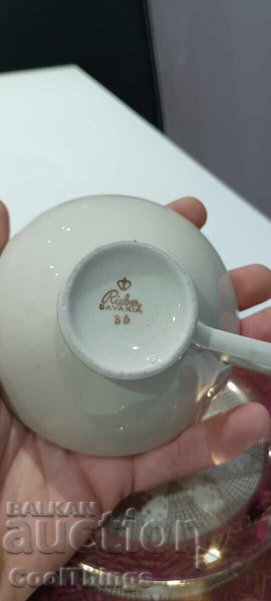 Delivery of Three-piece porcelain coffee set, marked Delivery of Three-piece porcelain coffee set, marked