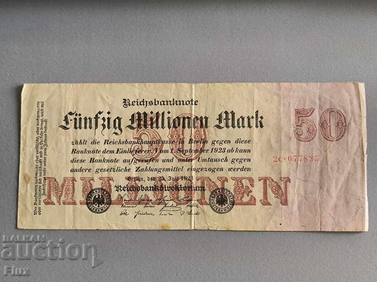 Bancnotă Reich - Germania - 50 000 000 mărci | 1923