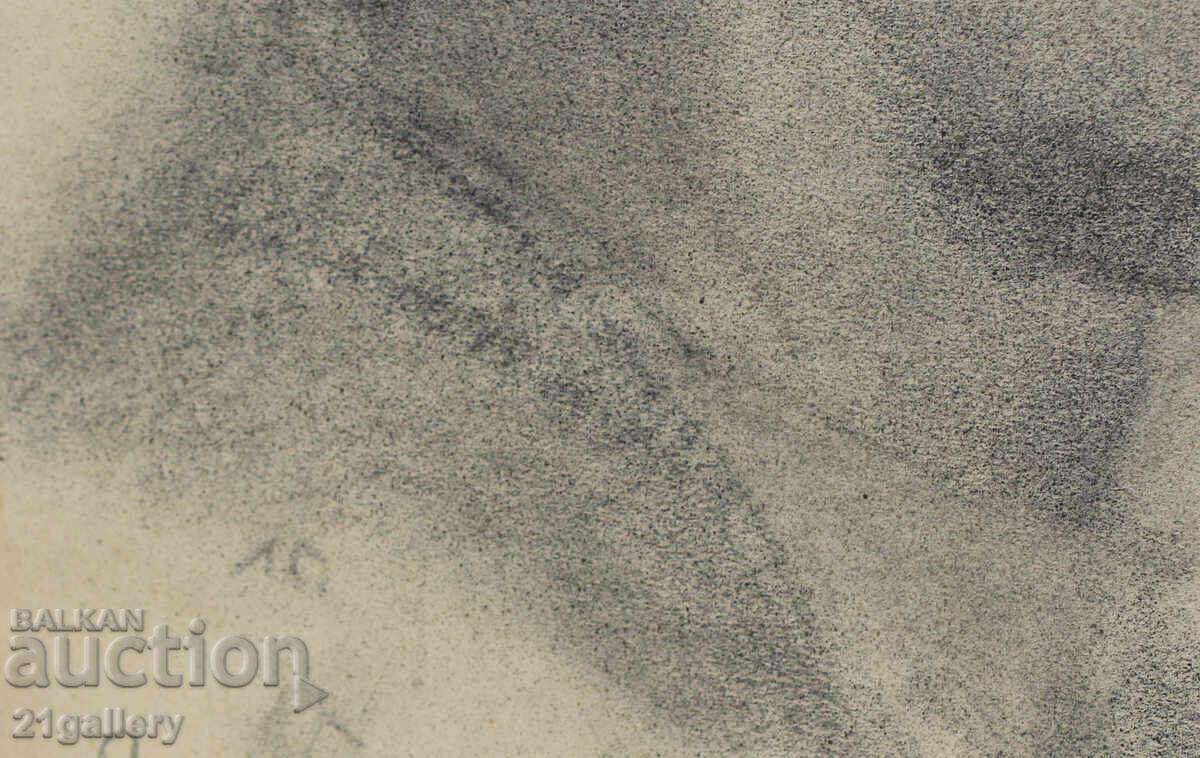 Old pencil drawing portrait of a boy, signed - 6