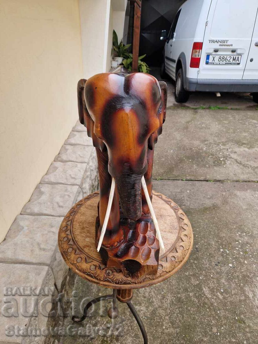 Παράδοση Τεράστια αντίκα ξύλινη φιγούρα αγαλματίδιο