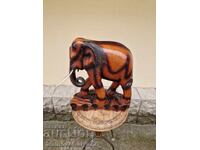 Huge antique wooden figure statuette