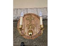 Amazing pair of antique bronze appliques