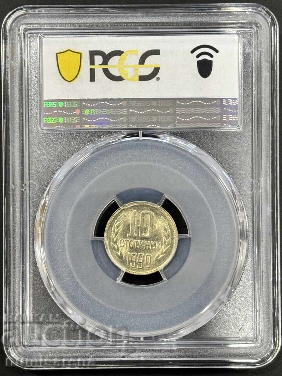 BULGARIA 10 STOTINKI 1990 PCGS MS 63 cu preț 55.00 BGN | € 28.12 BULGARIA 10 STOTINKI 1990 PCGS MS 63 cu preț 55.00 BGN | € 28.12