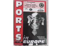 Program de fotbal - CSKA - Portadown 1999