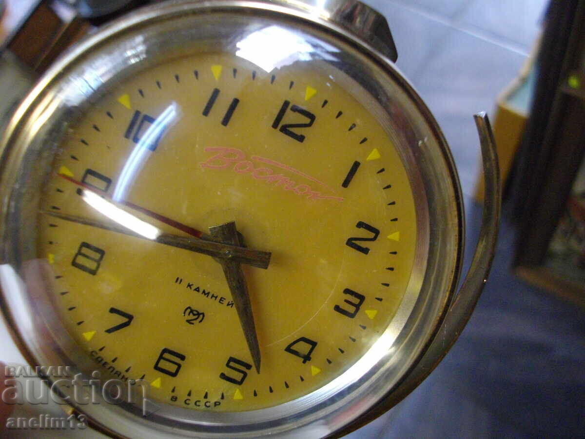 Kolektsionerski ryadŭk budilnik VOSTOK SLAVA GLOBUS SLAVA με τιμή 55.00 BGN | € 28.12 Kolektsionerski ryadŭk budilnik VOSTOK SLAVA GLOBUS SLAVA με τιμή 55.00 BGN | € 28.12