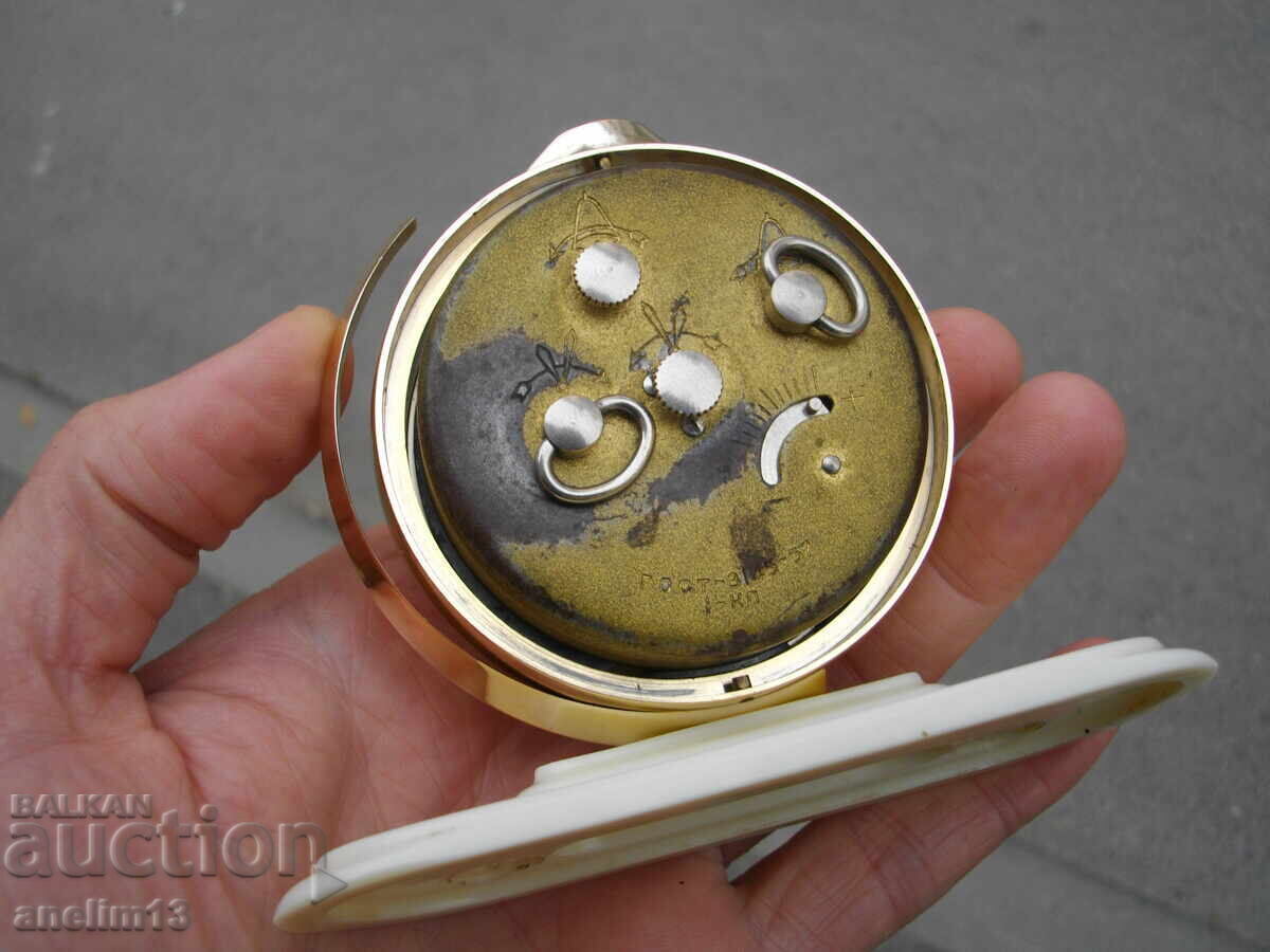 COLLECTOR'S RARE ALARM CLOCK VOSTOK SLAVA GLOBUS SLAVA - 6 COLLECTOR'S RARE ALARM CLOCK VOSTOK SLAVA GLOBUS SLAVA - 6