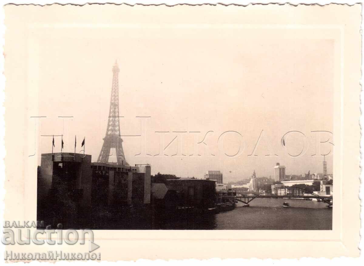 1937 FOTOGRAFIE VECHE PARIS EXPO VEDERE DE PE SENA D599