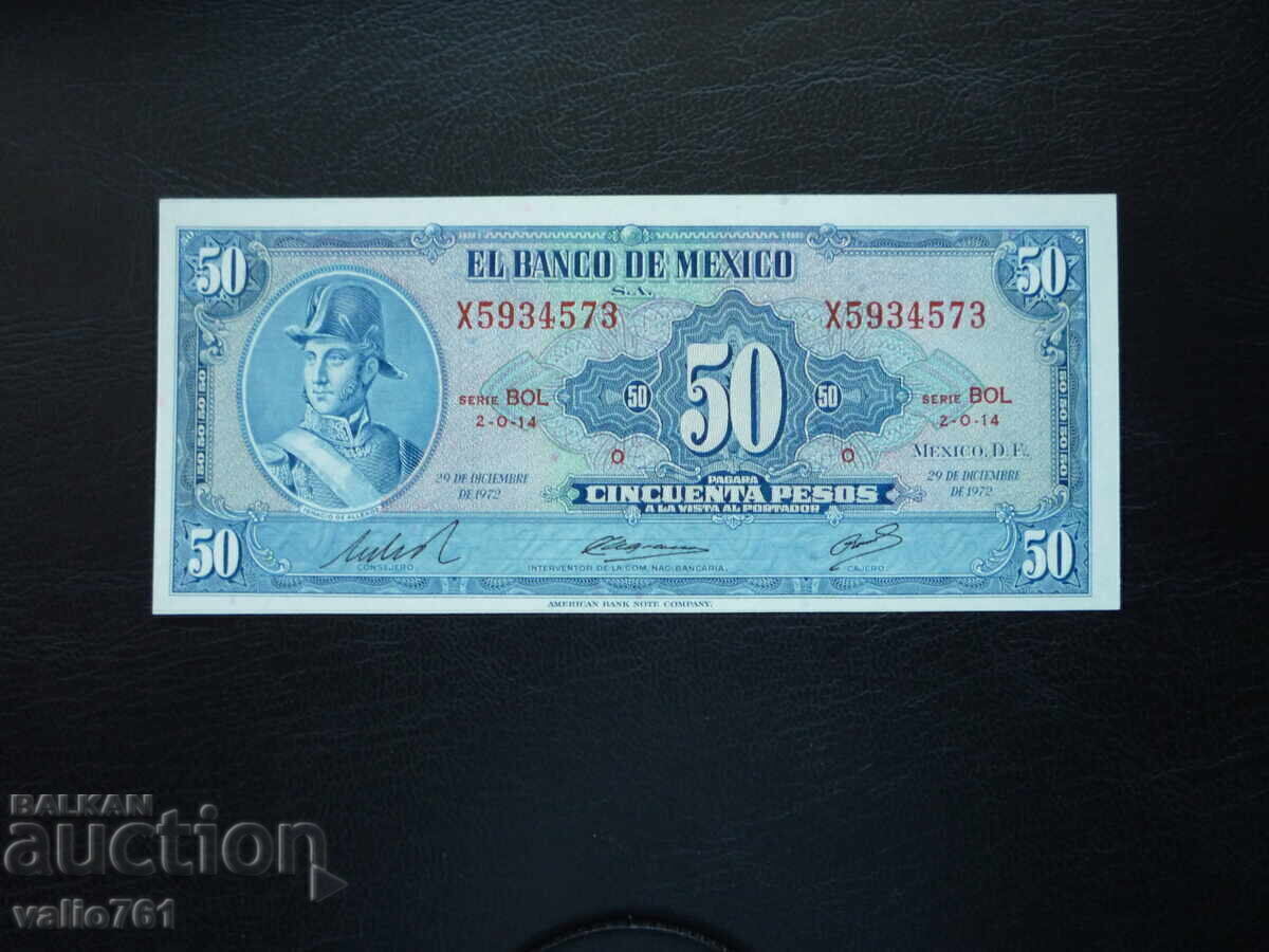MEXICO 50 PESOS 1972 NEW UNC
